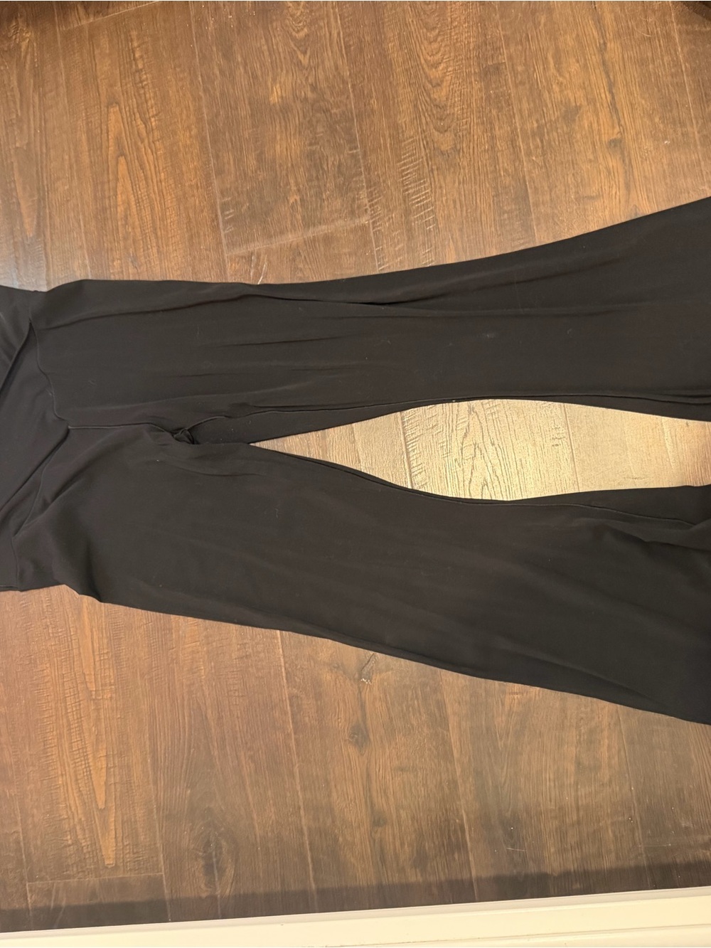 aerie Black Wide-Leg Palazzo Pants